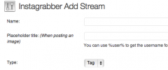 Wordpress Instagrabber screenshot 3