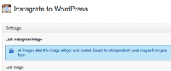 Instagrate to WordPress screenshot 1