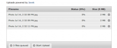 Javek Uploader screenshot 2