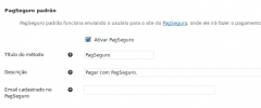 Jigoshop PagSeguro screenshot 1