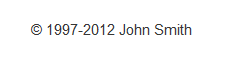 jonradio Current Year and Copyright Shortcodes screenshot 1