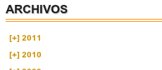 jQuery Archive List Widget screenshot 1