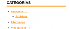 jQuery Categories List Widget screenshot 2