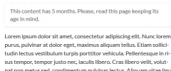 Juiz Outdated Post Message screenshot 3