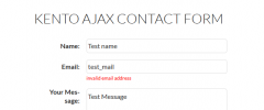 Kento Ajax Contact Form screenshot 2