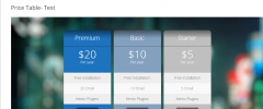 Kento Pricing Tables Free screenshot 1