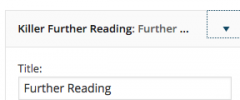 Killer Further Reading screenshot 1