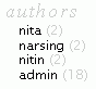 KNR Author List Widget screenshot 1
