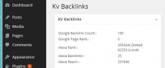 KV Google BackLink Checker Dashbaord screenshot 1