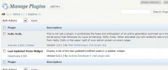 Last Updated Posts Widget screenshot 1