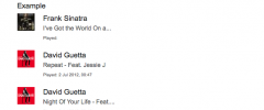 Last.fm Recent Plays - Wordpress Plugin screenshot 1