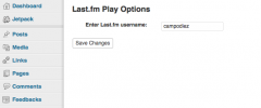 Last.fm Recent Plays - Wordpress Plugin screenshot 2