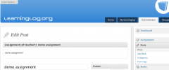 Learninglog screenshot 3