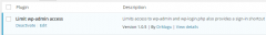 Limit wp-admin access screenshot 1