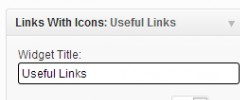 Links With Icons Widget screenshot 1