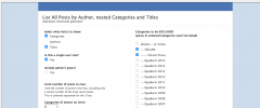 List all posts by Authors, nested Categories and Titles screenshot 1
