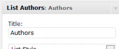 List Authors screenshot 2