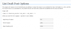 List Draft Posts screenshot 1