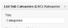 List Sub Categories (LSC) screenshot 1