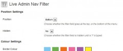 Live Admin Navigation Filter screenshot 3