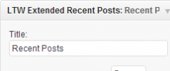 LTW Extended Recent Posts screenshot 1