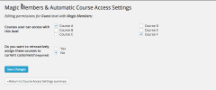 Magic Members Addon for WP Courseware screenshot 2