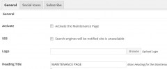 Maintenance Page screenshot 2