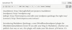 Markdown QuickTags screenshot 1