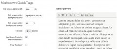 Markdown QuickTags screenshot 2