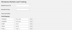 Wordpress Marketo Lead Tracking screenshot 1