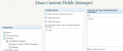 Mass Custom Fields Manager screenshot 1