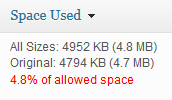 Media File Sizes screenshot 1