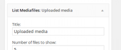Media files list widget screenshot 1