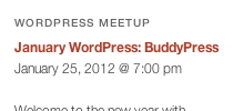Meetup Widgets screenshot 1
