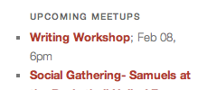 Meetup Widgets screenshot 2