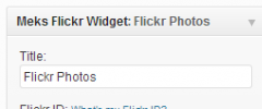 Meks Simple Flickr Widget screenshot 1