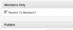Members Only Menu Plugin screenshot 1