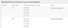 MemberSonic Addon for WP Courseware screenshot 1