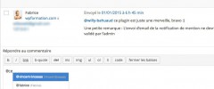 Mention comment's Authors by Wabeo screenshot 2