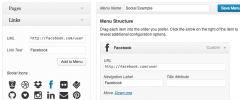 Menu Social Icons screenshot 1