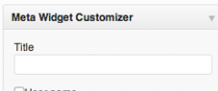 Meta Widget Customizer screenshot 1