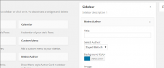 Metro Author Widget screenshot 1
