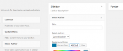 Metro Author Widget screenshot 2