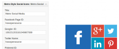 Metro Style Social Widget screenshot 1