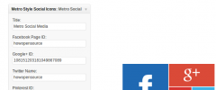 Metro Style Social Widget screenshot 3