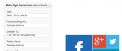 Metro Style Social Widget screenshot 6