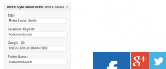 Metro Style Social Widget screenshot 8
