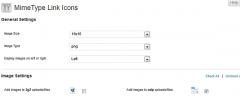 MimeTypes Link Icons screenshot 1