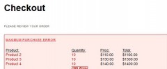 Min and Max Purchase for WP E-Commerce screenshot 7