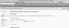 Minutes, Agendas, Newsletters screenshot 1